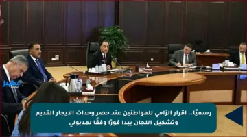 رسميًا.. إقرار إلزامي للمواطنين عند حصر وحدات الإيجار القديم وتشكيل اللجان يبدأ فورًا وفقًا لمدبولي